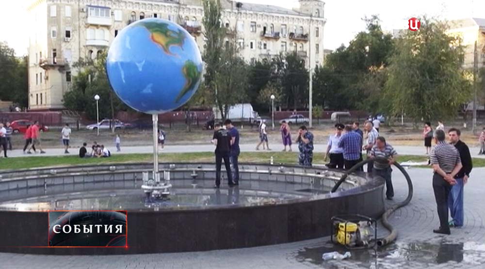Фонтан "Земной шар" в Волгограде