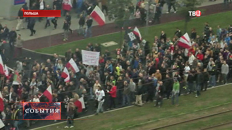 Митинг в Польше 