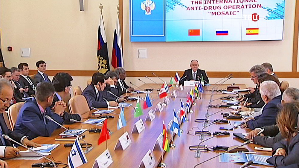 Заседание ФСКН России совместно с профильными службами Китая и Испании 