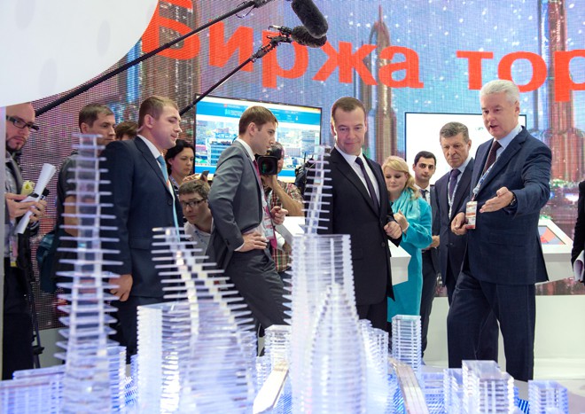 Дмитрий Медведев и Сергей Собянин на международном инвестиционном форуме «Сочи-2015»