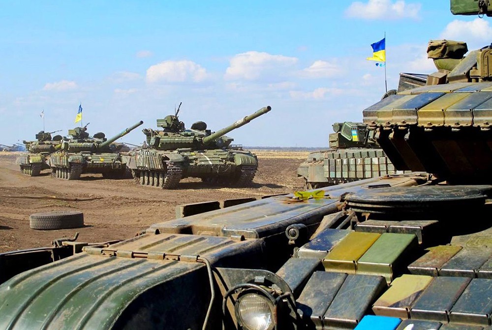 Танковая колонна украинской армии