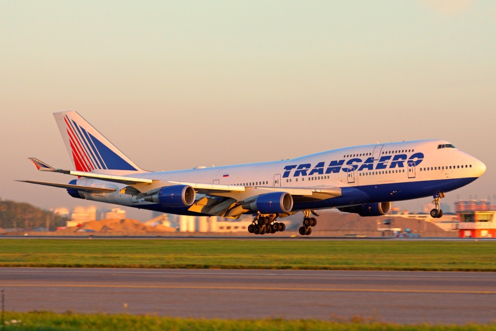 Boeing 747 авиакомпании "Трансаэро"