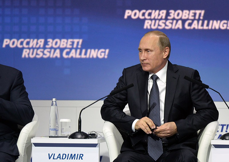 Президент России Владимир Путин на форуме ВТБ Капитал "Россия зовет!"