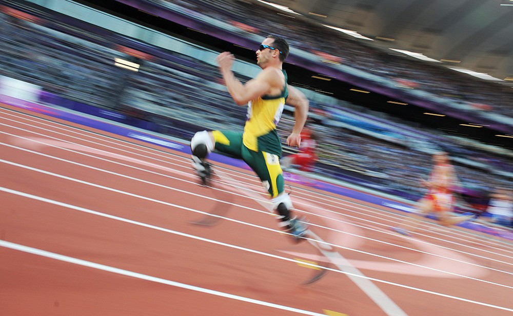 Южноафриканский паралимпиец Оскар Писториус