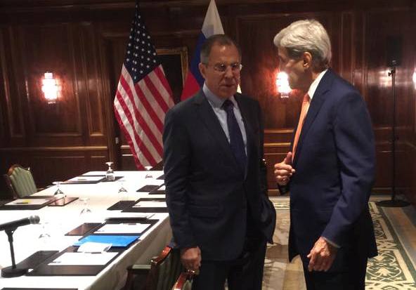 Переговоры министра иностранных дел России Сергея Лаврова и госсекретаря США Джона Керри