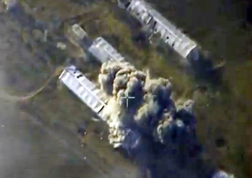 Авиаудар российских ВКС по позициям ИГ в Сирии