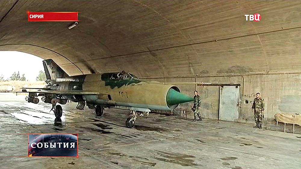 Истребитель МиГ-21 сирийской армии