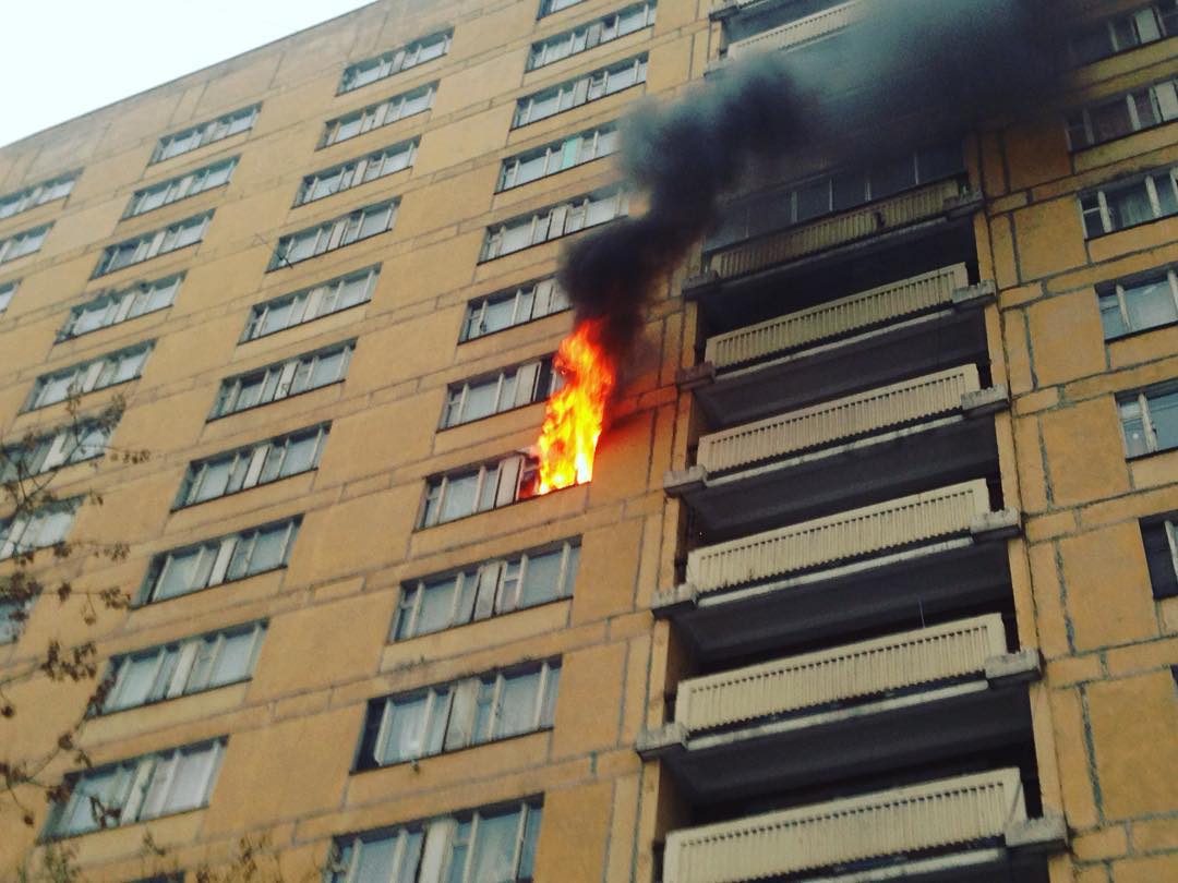 Пожар в общежитии РХТУ