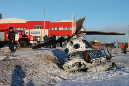 Жесткая посадка Ми-2 на Камчатке