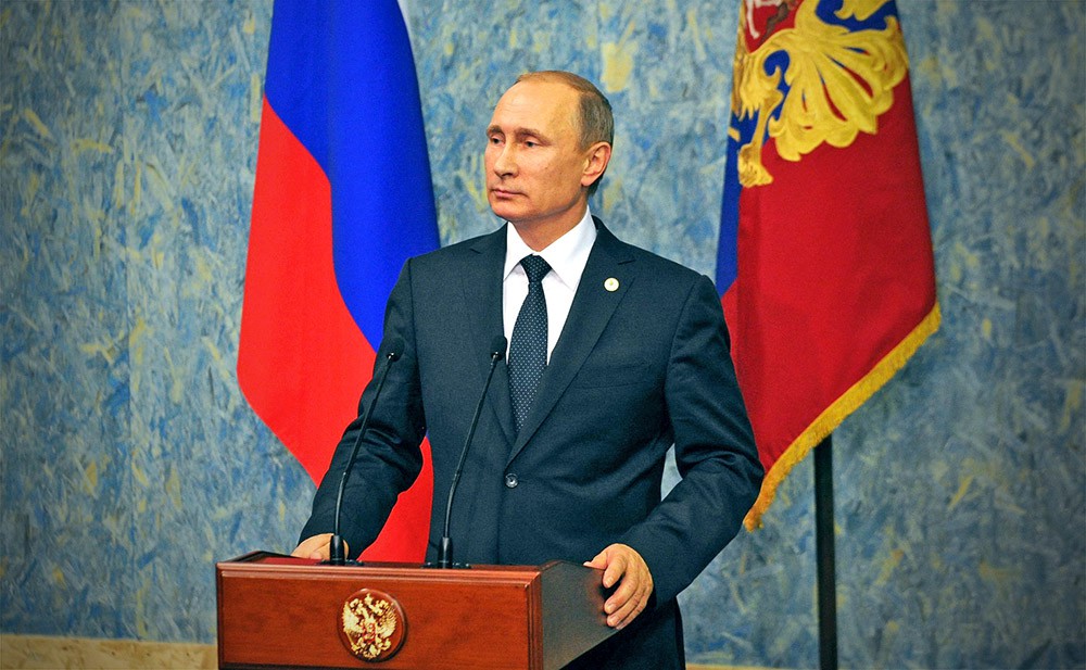 Владимир Путин на пресс-конференции по итогам конференции по проблемам климатических изменений