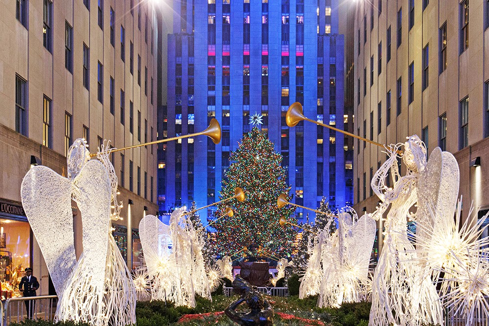 Рождественская ель в Нью-Йорке