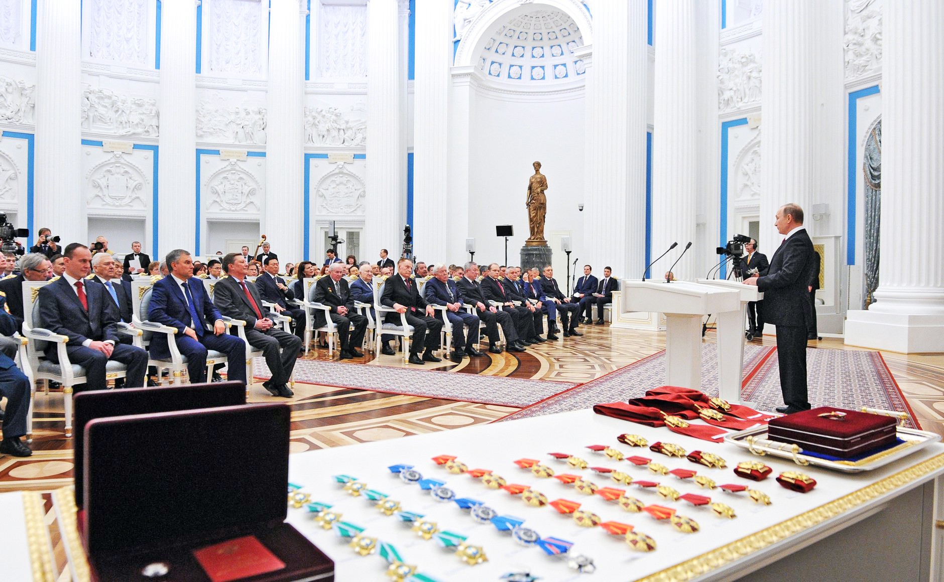 Церемония вручения госнаград в Кремле