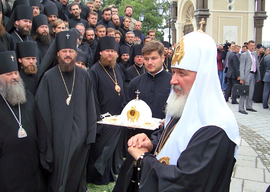 Патриарх Московский и всея Руси Кирилл в Киево-Печерской лавре