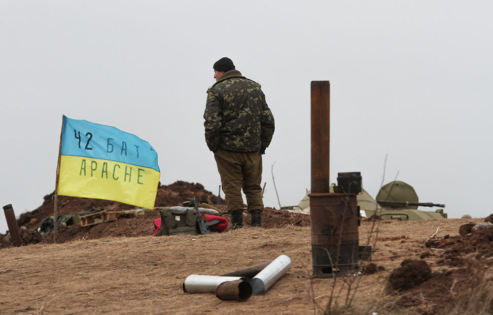 Позиция украинских войск 