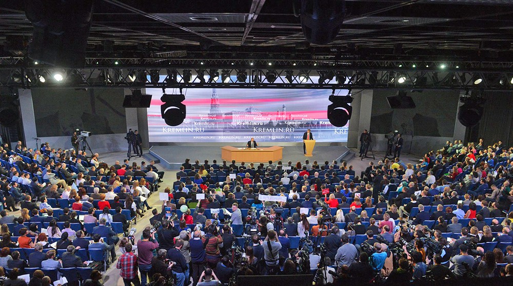 Большая пресс-конференция президента России Владимира Путина  