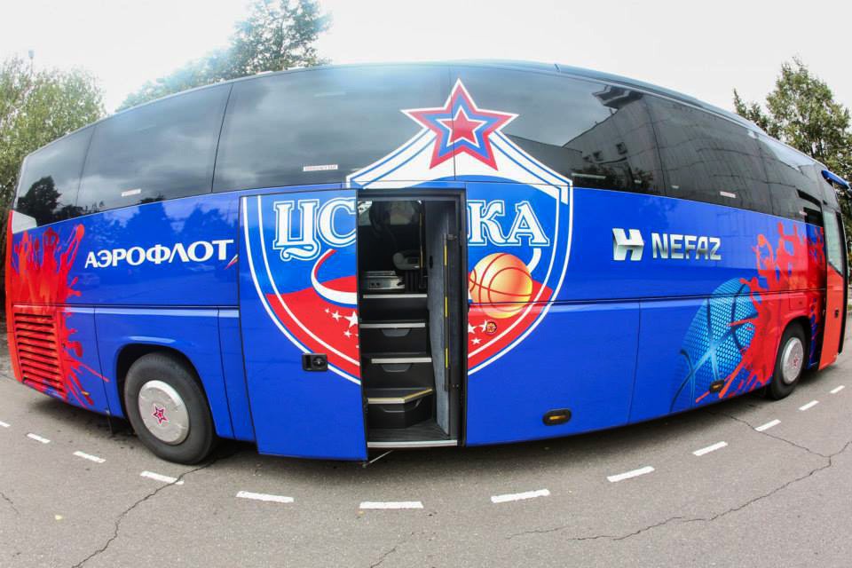 Автобус баскетбольного клуба ЦСКА