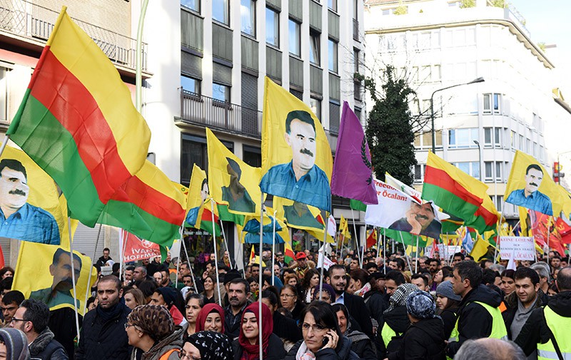 Акция протеста курдов в Германии 