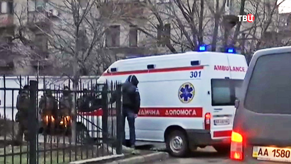 Машина скорой помощи на Украине