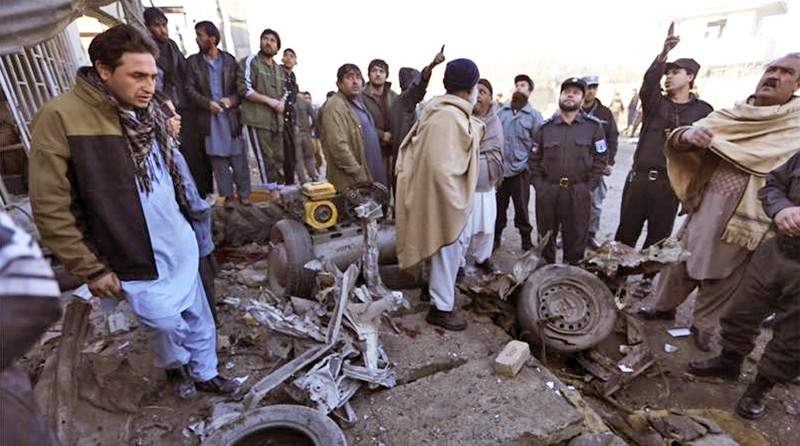Последствия взрыва в Афганистане