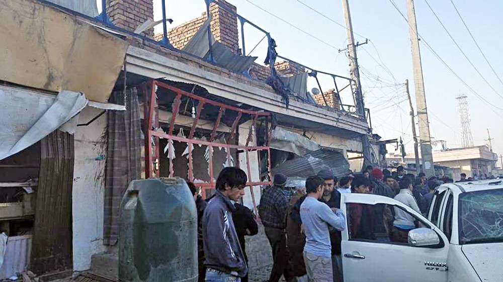 Пострадавшие при взрыве в Афганистане