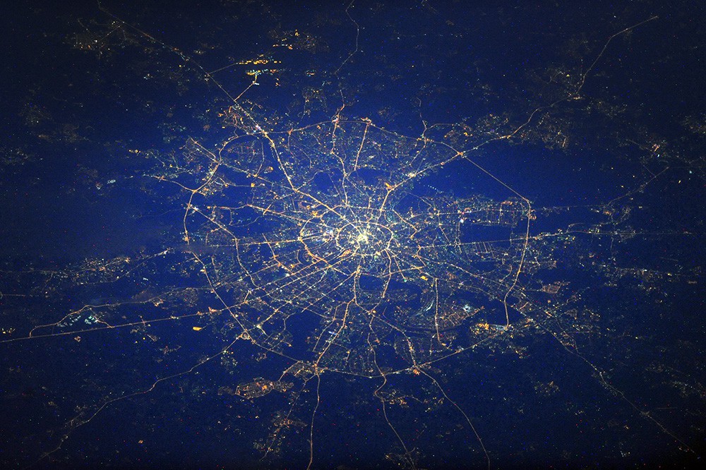 Снимок Москвы из космоса