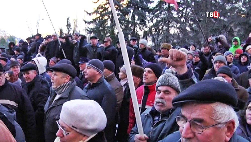 Митинг в Молдавии