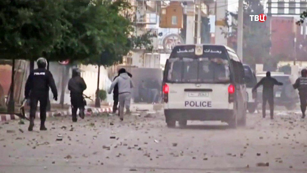 Уличные столкновения с полицией в Египте