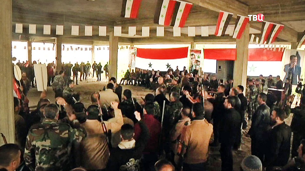 Набор новобранцев в народную армию Сирии
