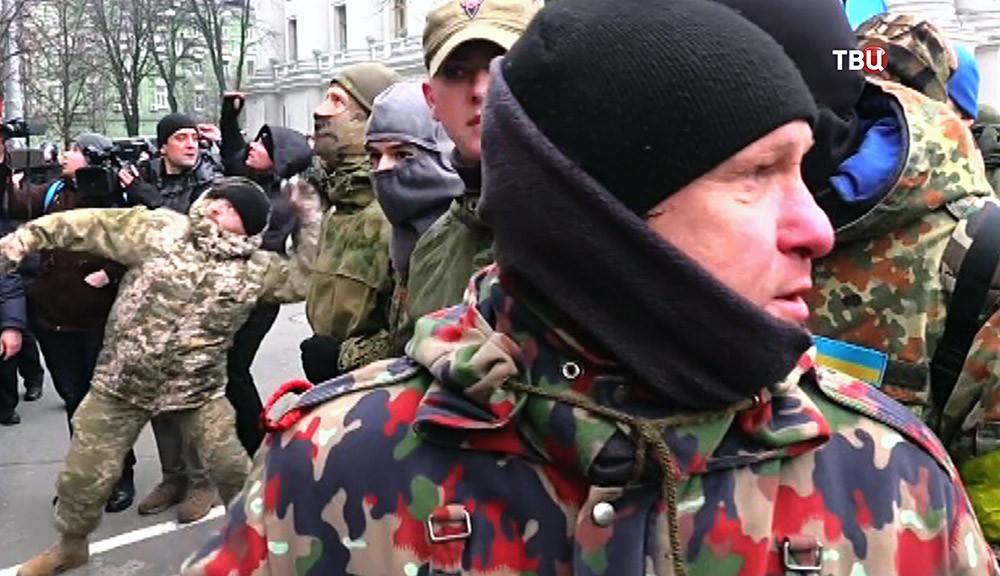 Митинг радикалов на Украине