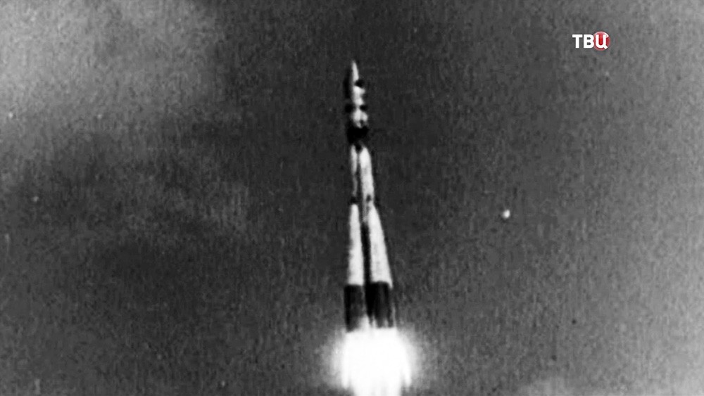 Сатарт ракеты с Юрием Гагариным на борту