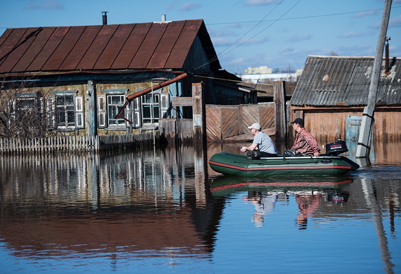 Паводковая ситуация в городе ишим