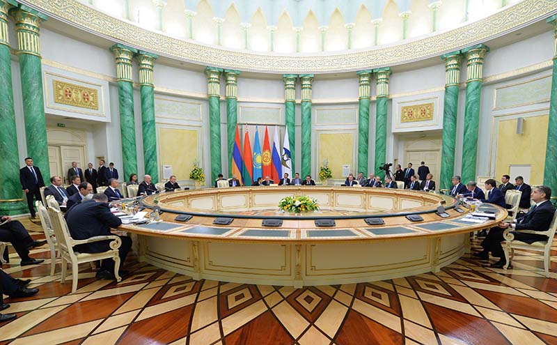 Заседание в Астане Высшего Евразийского экономического совета на уровне глав государств в расширенном составе