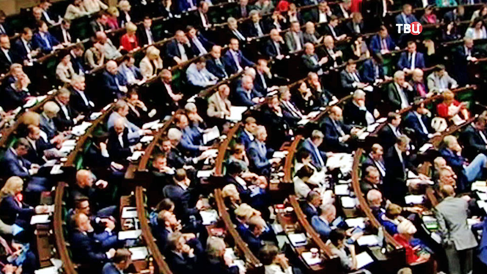 Заседание парламента Польши