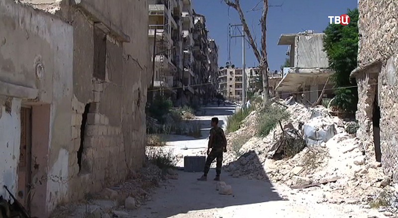 Разминирование жилого квартала города Алеппо, Сирия 