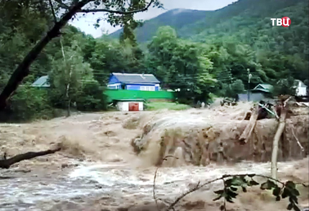 Последствия наводнения в Приморье