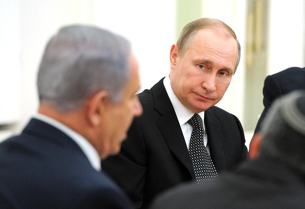 Президент России Владимир Путин и премьер-министром Израиля Биньямин Нетаньяху