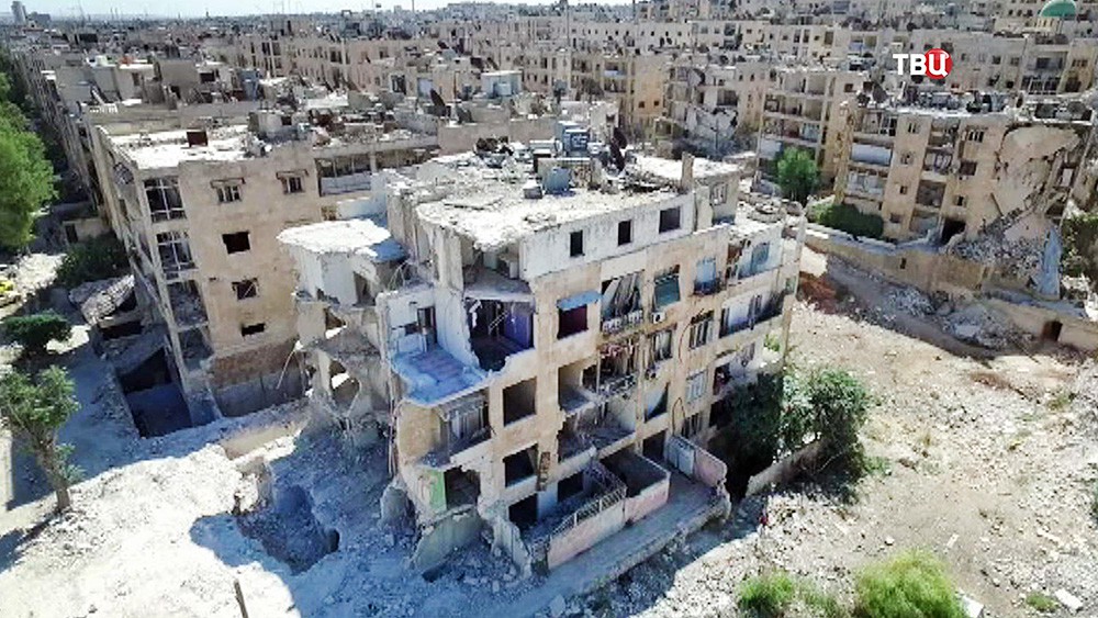 Последствия военных действий в Алеппо