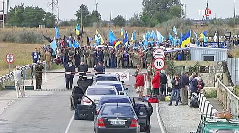 Акция протеста на Украине 