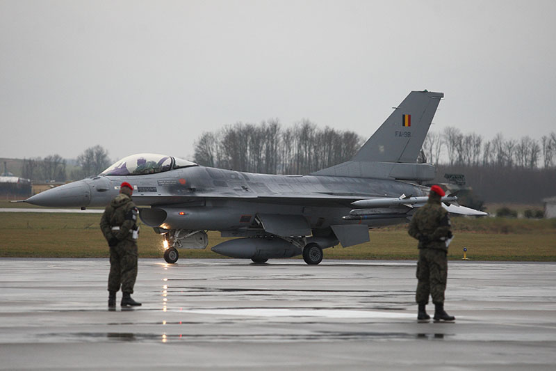 Истребитель F-16 ВВС Бельгии 