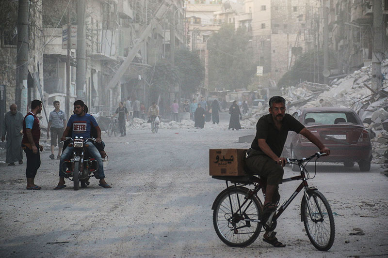 Жители города Алеппо, Сирия 