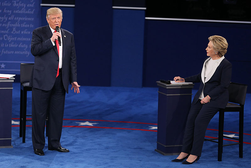 Кандидаты в президенты США Дональд Трамп и Хилари Клинтон 