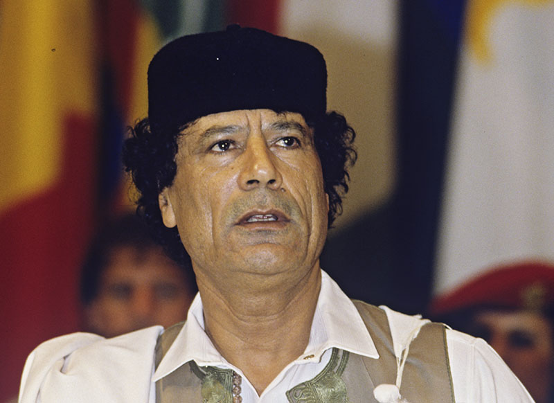 Лидер Ливийской революции Муамар Каддафи