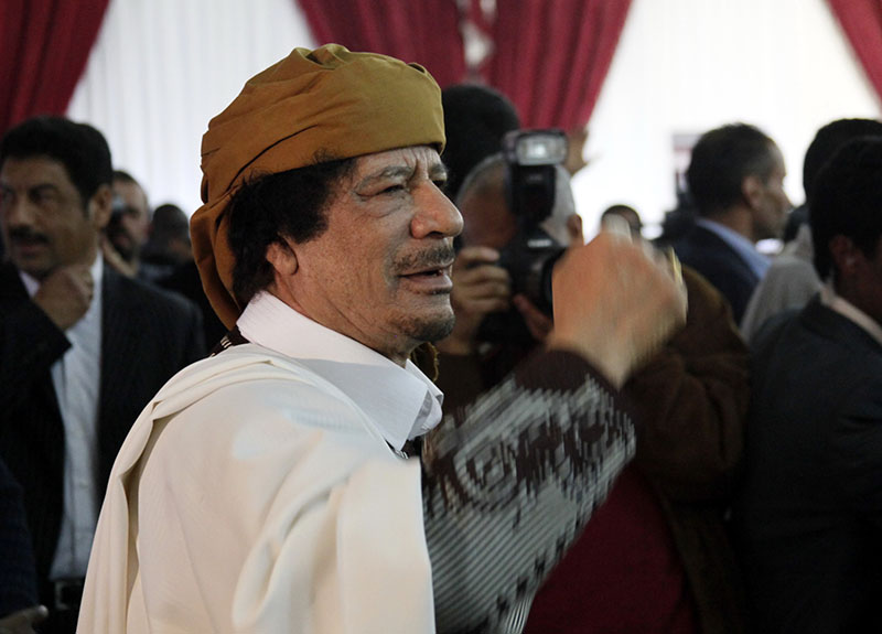 Лидер Ливийской революции Муамар Каддафи