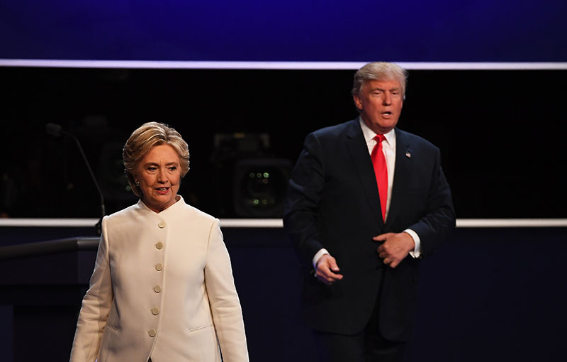Кандидаты в президенты США Дональд Трамп и Хилари Клинтон 