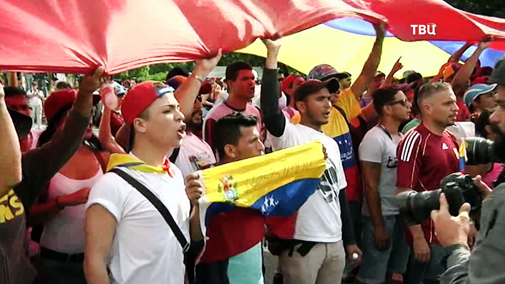 Митинг в Венесуэле