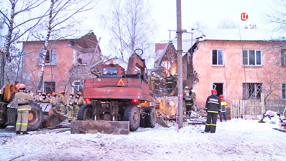 Последствия взрыва газа в Иваново