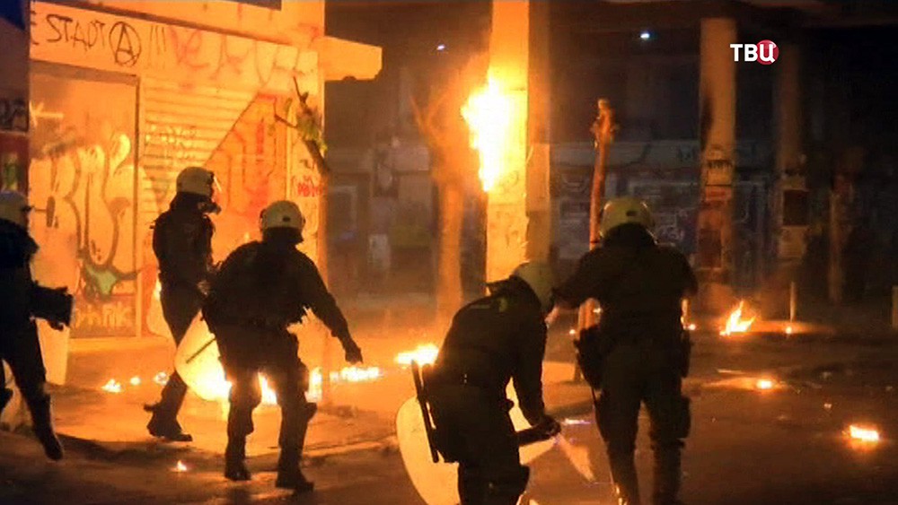 Уличные беспорядки в Греции
