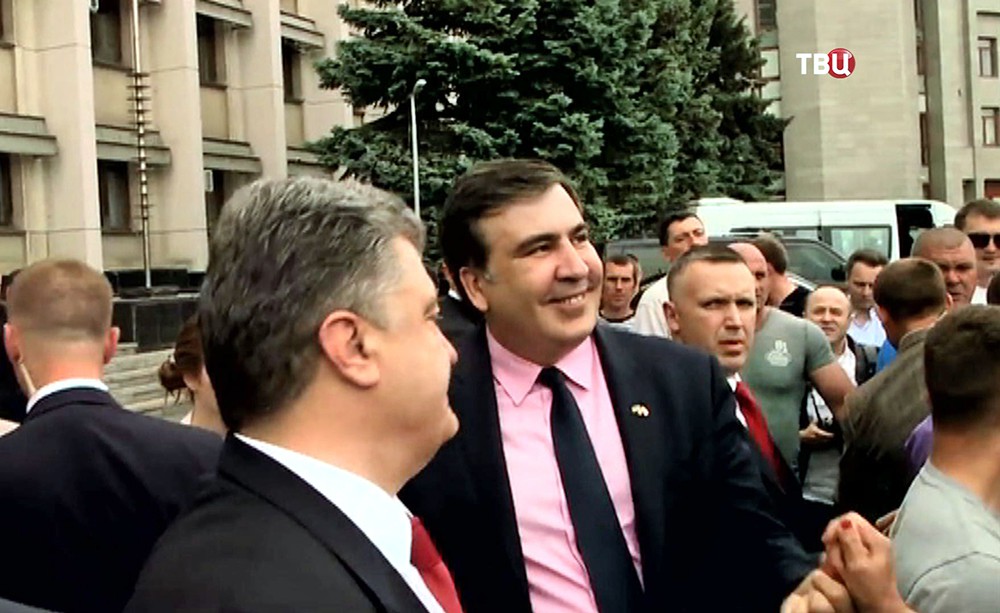Михаил Саакашвили и Пётр Порошенко