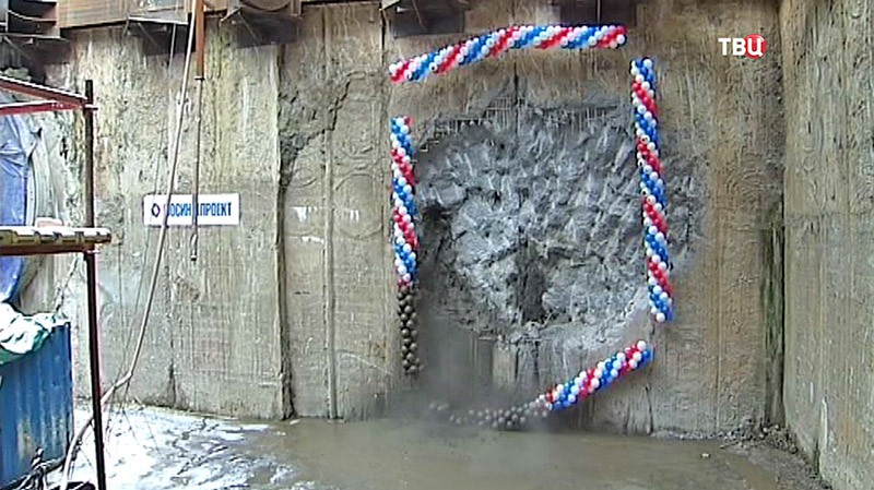 Прокладка тоннеля между "Боровским шоссе" и "Новопеределкино"