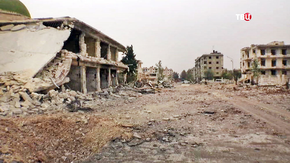 Руины города Алеппо